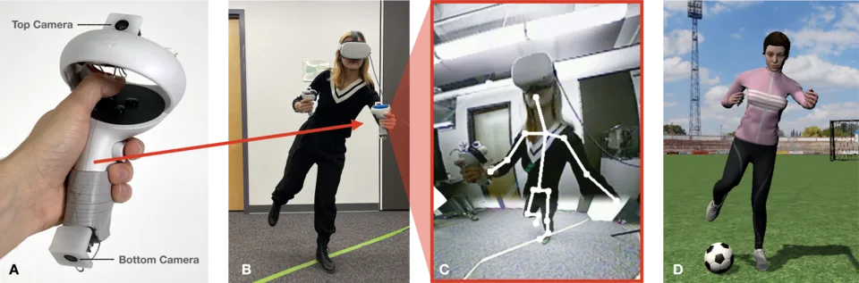 ControllerPose: Inside-Out Body Capture with VR Controller Cameras